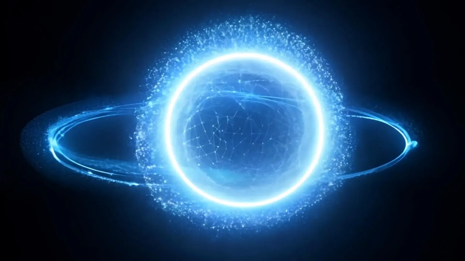 Stellar Halo Radiant Background for Sci-Fi Logo Animation
